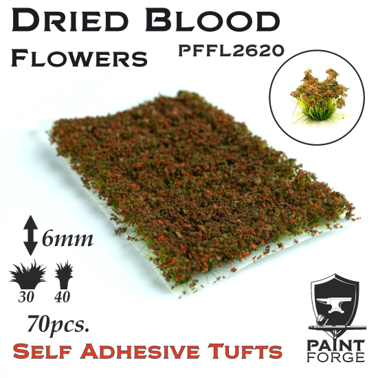 Paint Forge kępki kwiatków Dried Blood Flowers - 70sztuk / 6mm